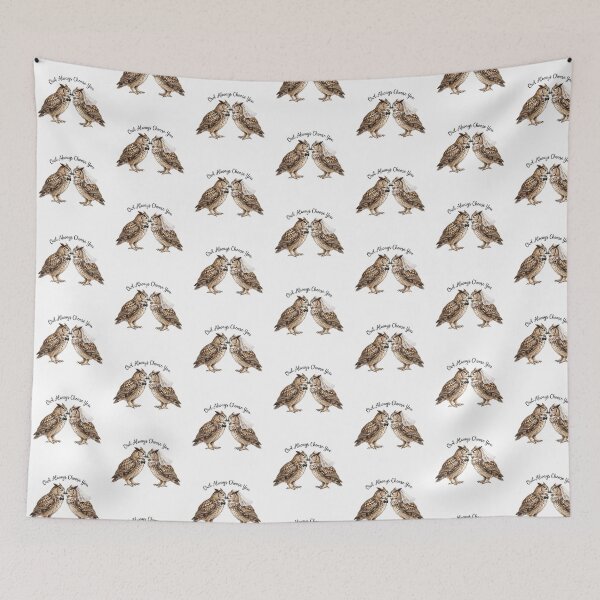 Item preview, Owl Couple Wedding Nuzzle designed and sold by Tiffany Roy.