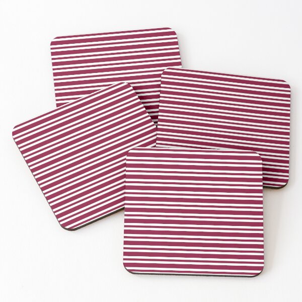 Item preview, Striped Pattern Burgundy White designed and sold by ArtbyDebbieC.