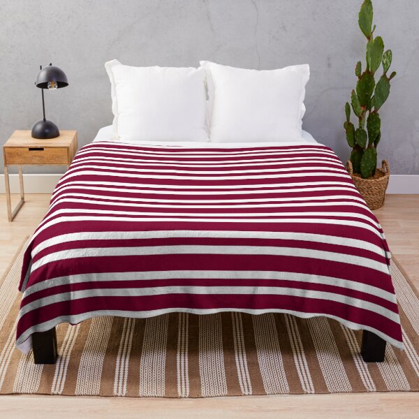 Item preview, Striped Pattern Burgundy White designed and sold by ArtbyDebbieC.