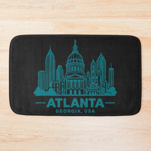 Item preview, Atlanta Georgia USA Line Art Skyline Poster designed and sold by CMYKStudio.