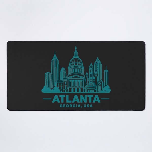Item preview, Atlanta Georgia USA Line Art Skyline Poster designed and sold by CMYKStudio.
