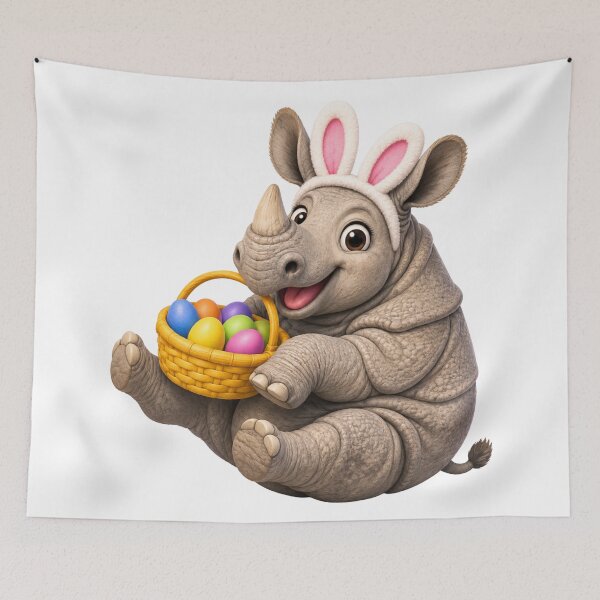 Item preview, Indian Rhinoceros Easter Basket designed and sold by Sillytoe.
