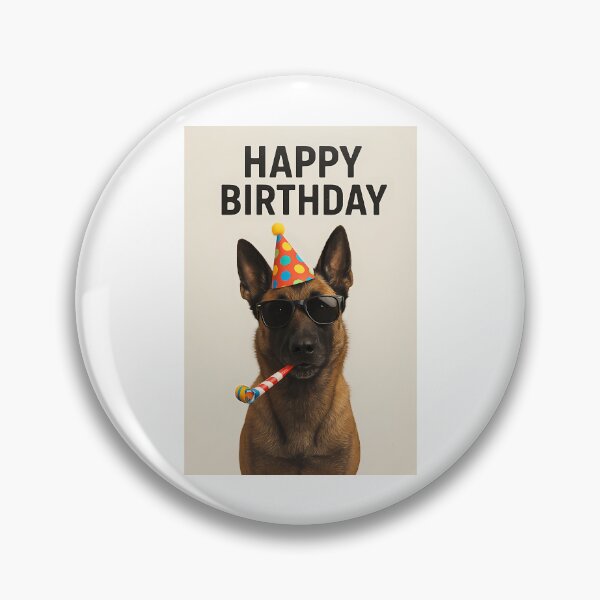 Item preview, Happy Birthday Malinois Card designed and sold by war-aooldridge.