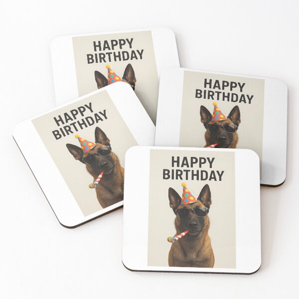 Item preview, Happy Birthday Malinois Card designed and sold by war-aooldridge.