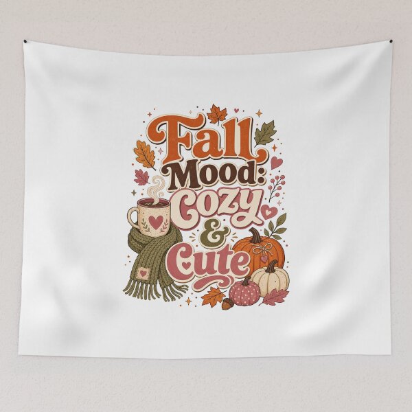 Item preview, Fall Mood: Cozy & Cute – Cute Autumn Design for Women, Cozy Fall Girl Gift designed and sold by PrintSparkDesigns.