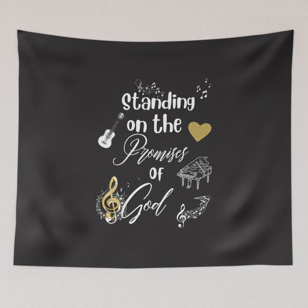Item preview, Standing on the Promises of God – Christian Music Worship Design designed and sold by TetelestaiWeave.