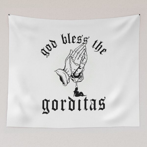 Item preview, God Bless The Gorditas Praying Hands Rosary Sunburst designed and sold by Carolineermann.