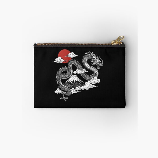 Item preview, Japanese Dragon With Red Sun And Mount Fuji Vintage Style designed and sold by Ostericaimusa.