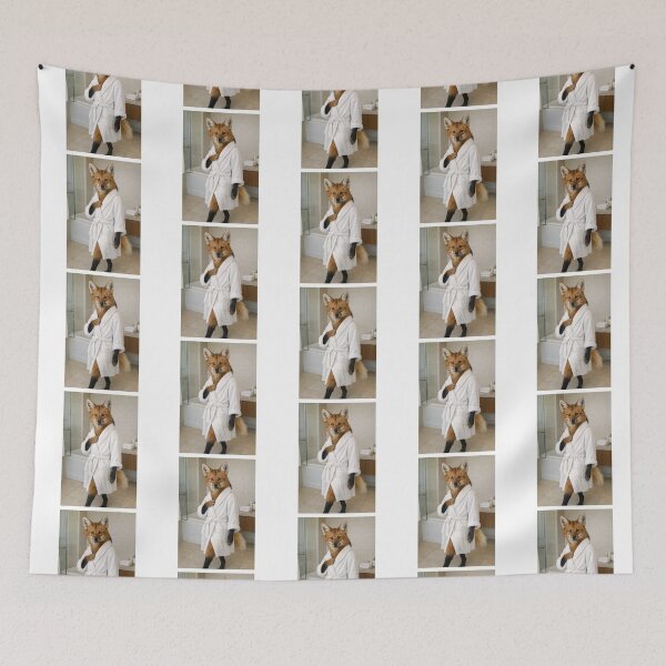 Item preview, Maned Wolf White Bathrobe designed and sold by Sillytoe.
