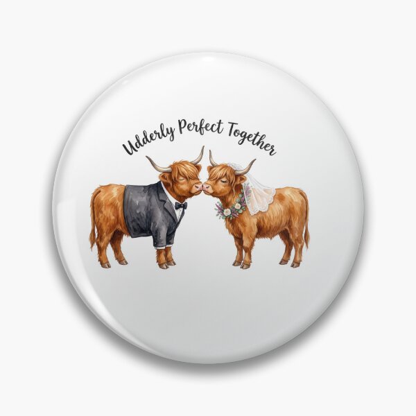 Item preview, Highland Cow Wedding Standing designed and sold by Tiffany Roy.
