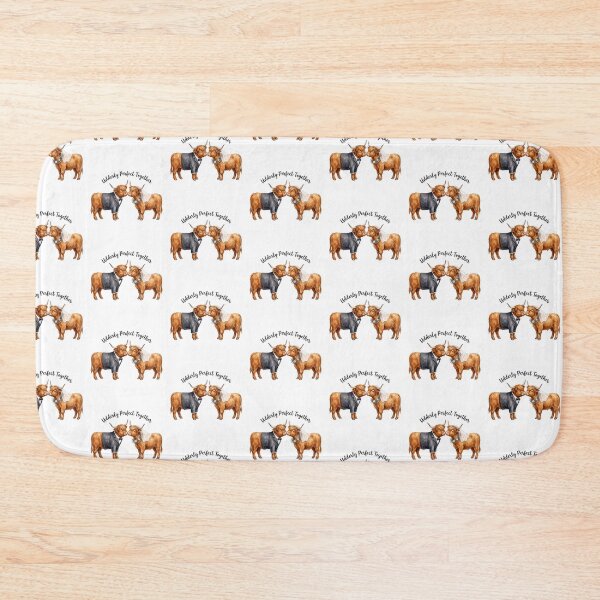 Item preview, Highland Cow Wedding Standing designed and sold by Tiffany Roy.