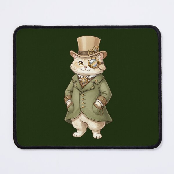 Item preview, Steampunk Cat Gentleman with Monocle and Top Hat designed and sold by SweetLilith.