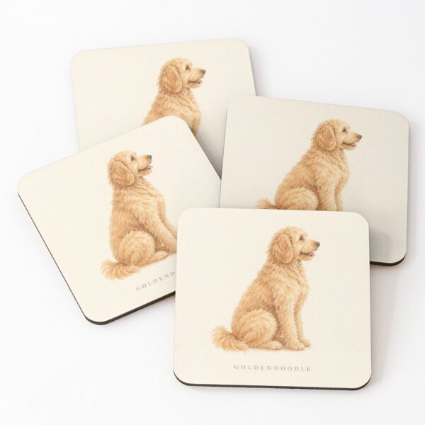 Item preview, Goldendoodle Watercolor Portrait | Minimalist Dog Breed Wall Art | Pet Lover Gift designed and sold by FixationStudio.