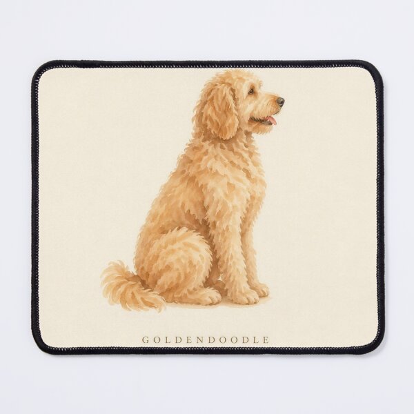 Item preview, Goldendoodle Watercolor Portrait | Minimalist Dog Breed Wall Art | Pet Lover Gift designed and sold by FixationStudio.