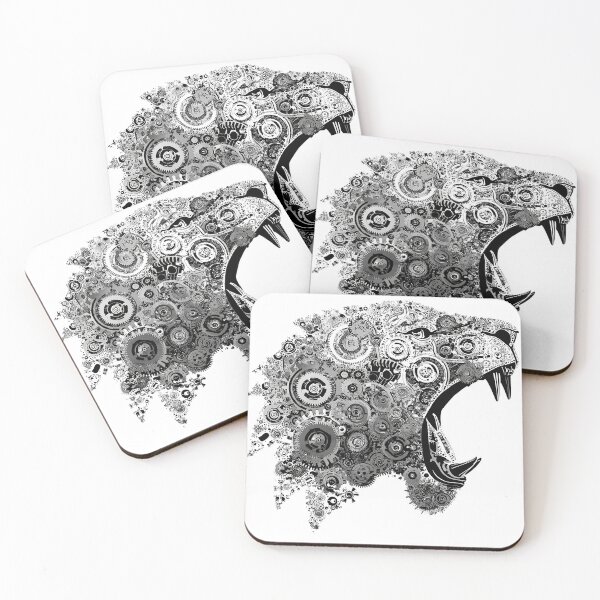 Item preview, Mechanical Roar – Cybernetic Lion Head Made of Gears designed and sold by Alphakenon.