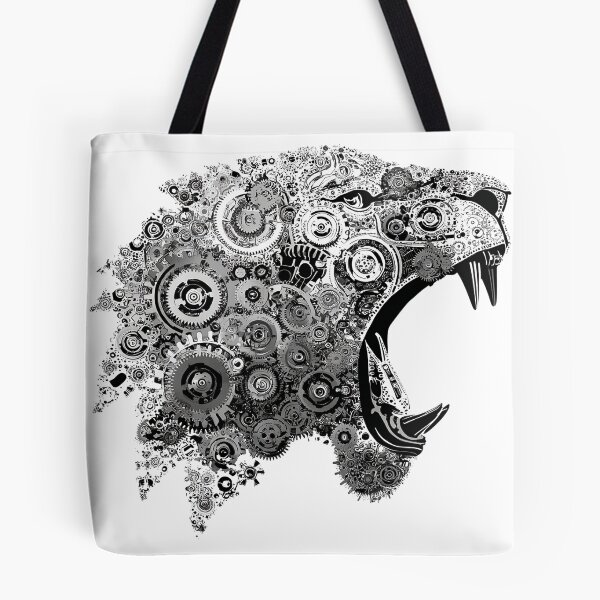 Item preview, Mechanical Roar – Cybernetic Lion Head Made of Gears designed and sold by Alphakenon.