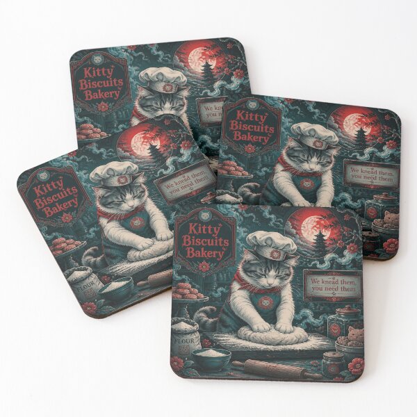 Item preview, Kitty Biscuits Bakery- Late Night Baking designed and sold by Shelley Loewnau-Jones Studio.