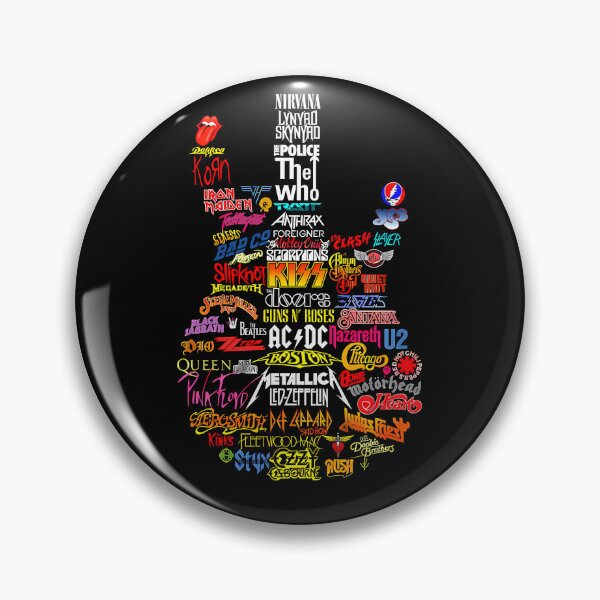 Item preview, Legends Of Rock Band Logo Guitar V2 designed and sold by poissobaisha.