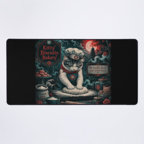 Item preview, Kitty Biscuits Bakery- Late Night Baking designed and sold by Shelley Loewnau-Jones Studio.