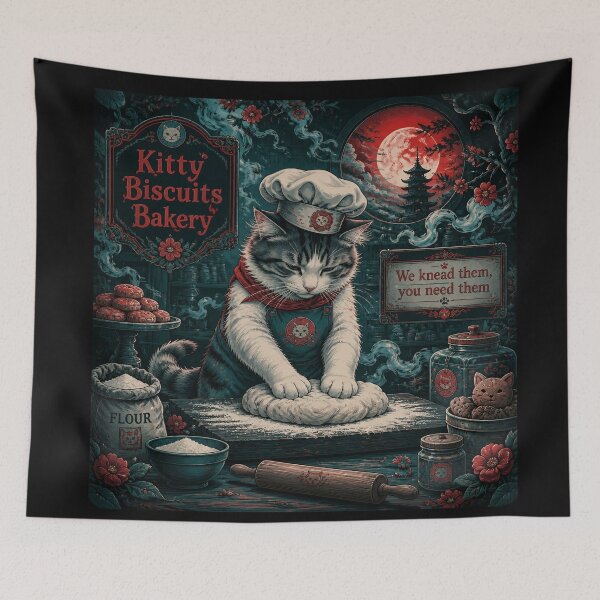 Item preview, Kitty Biscuits Bakery- Late Night Baking designed and sold by Shelley Loewnau-Jones Studio.