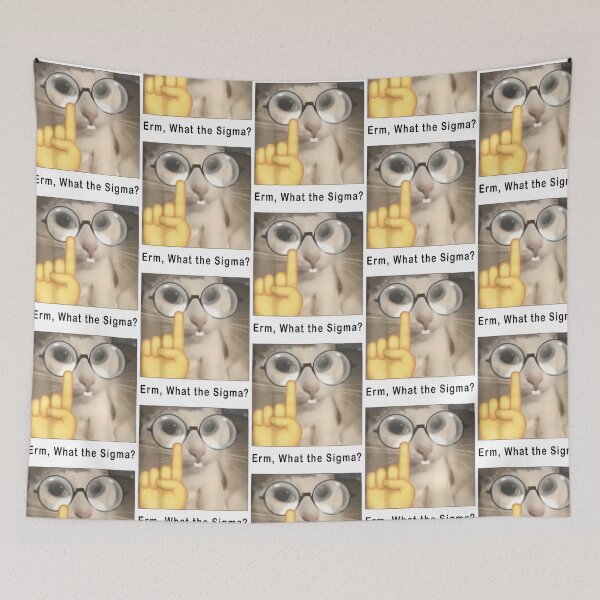 Item preview, Erm What The Sigma Cat Meme designed and sold by war-aooldridge.