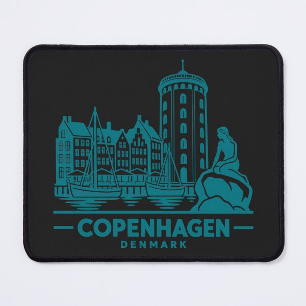 Item preview, Copenhagen Denmark Line Art Skyline Poster designed and sold by CMYKStudio.