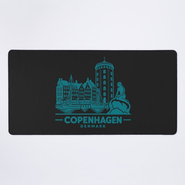 Item preview, Copenhagen Denmark Line Art Skyline Poster designed and sold by CMYKStudio.