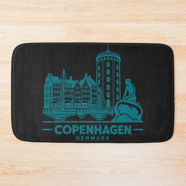 Item preview, Copenhagen Denmark Line Art Skyline Poster designed and sold by CMYKStudio.