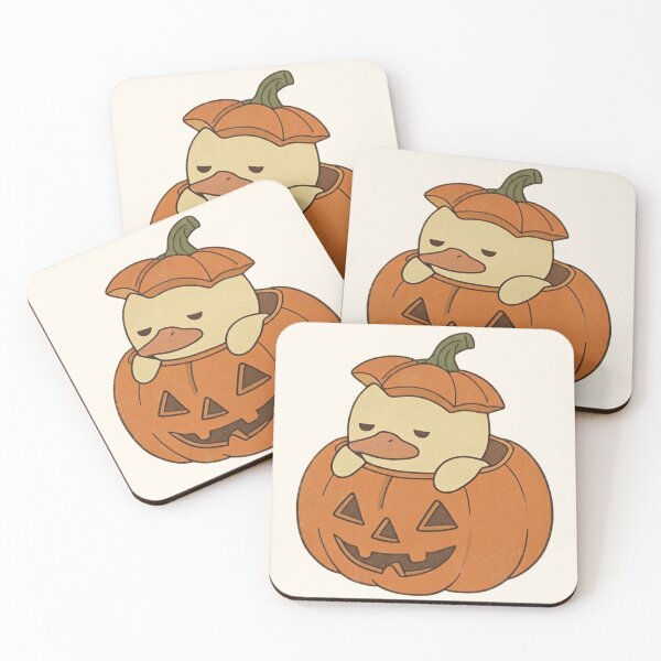 Item preview, Duck Hiding Inside a Halloween Pumpkin designed and sold by Fictio ⭐​⭐​⭐​⭐​⭐​.