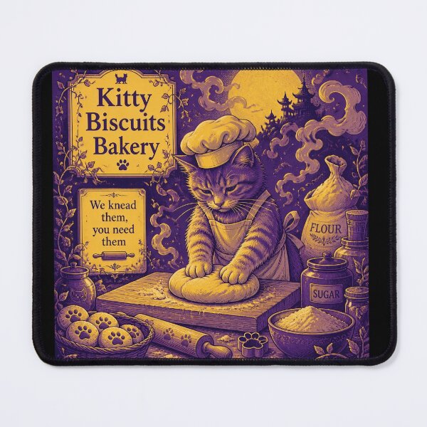 Item preview, Kitty Biscuits Bakery- We knead them, you need them designed and sold by Shelley Loewnau-Jones Studio.
