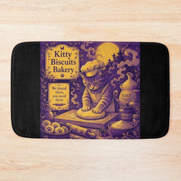 Item preview, Kitty Biscuits Bakery- We knead them, you need them designed and sold by Shelley Loewnau-Jones Studio.