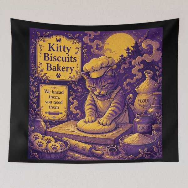 Item preview, Kitty Biscuits Bakery- We knead them, you need them designed and sold by Shelley Loewnau-Jones Studio.