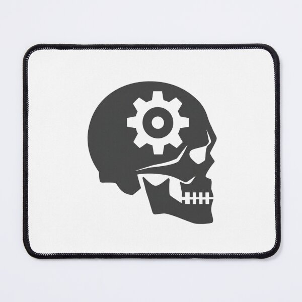 Artikelvorschau, Totenkopf mit Zahnrad – Symbol der Industrietechnologie entworfen und verkauft von Alphakenon.