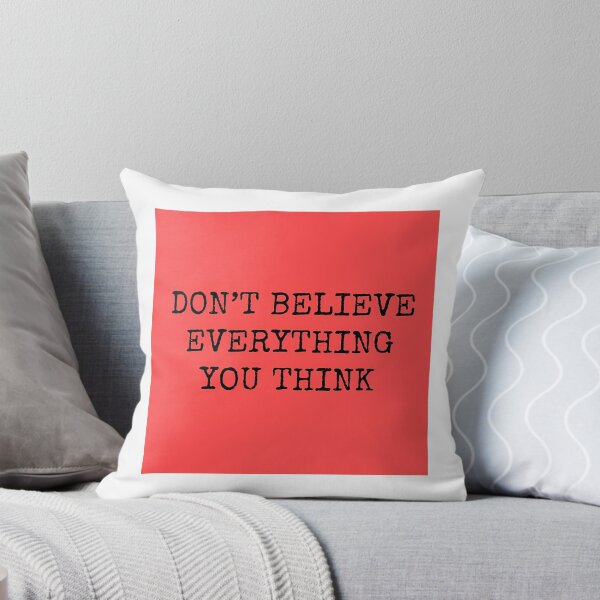 Item preview, Dont Believe Everything You Think Sticker designed and sold by hal-omaggard.