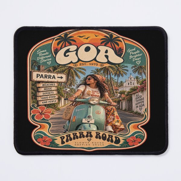 Item preview, Goa Parra Road — Slower Roads, Happier Souls designed and sold by Goanheartprints.