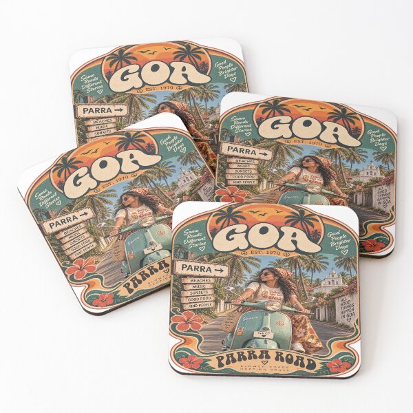 Item preview, Goa Parra Road — Slower Roads, Happier Souls designed and sold by Goanheartprints.