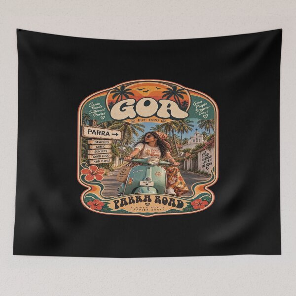 Item preview, Goa Parra Road — Slower Roads, Happier Souls designed and sold by Goanheartprints.