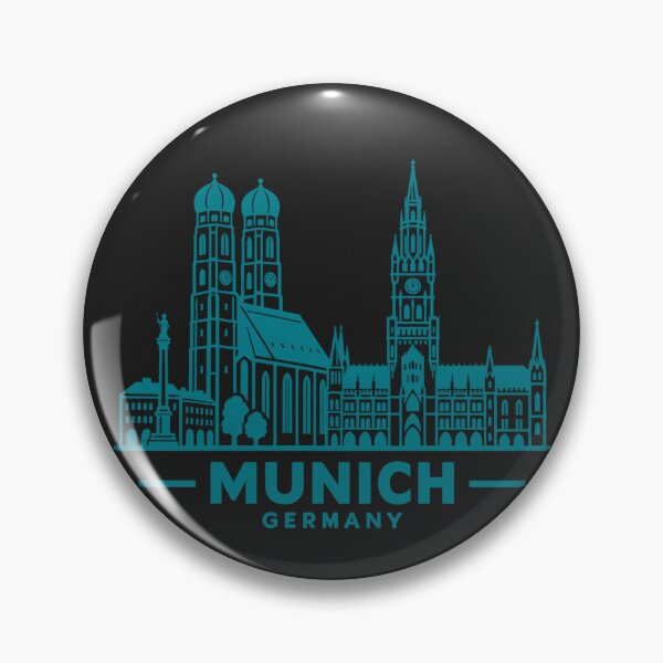 Item preview, Munich Germany Line Art Skyline Poster designed and sold by CMYKStudio.