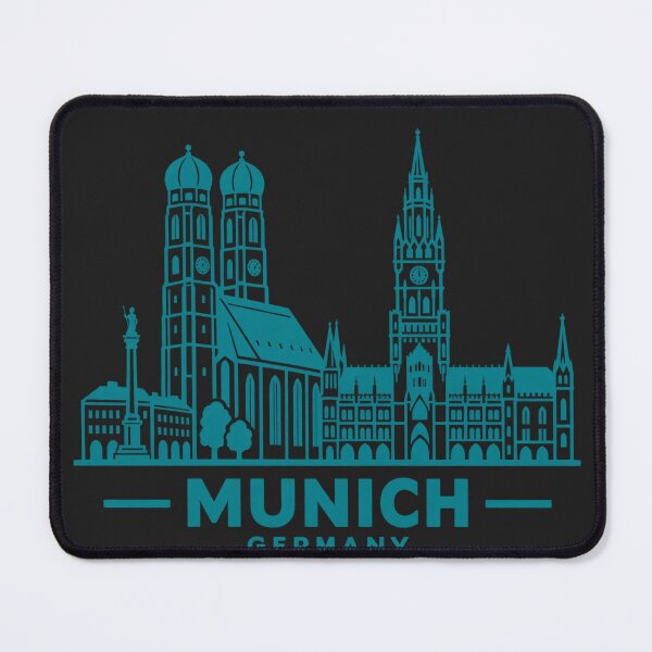 Item preview, Munich Germany Line Art Skyline Poster designed and sold by CMYKStudio.