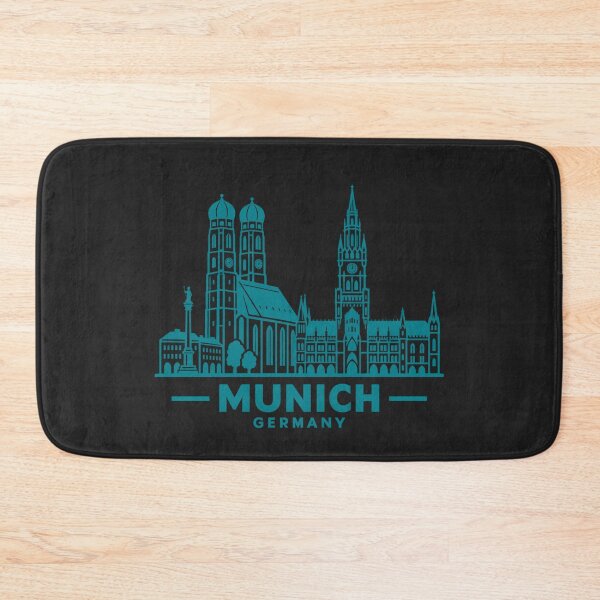 Item preview, Munich Germany Line Art Skyline Poster designed and sold by CMYKStudio.