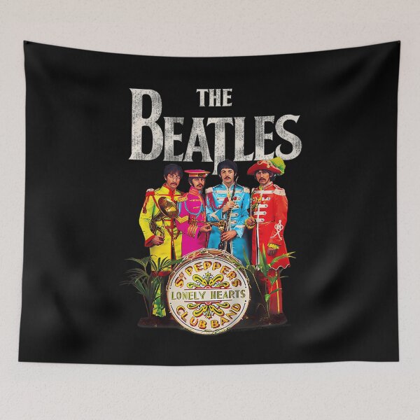 Item preview, The Beatles Sgt Pepper Band Psychedelic Graphic Design designed and sold by poissobaisha.
