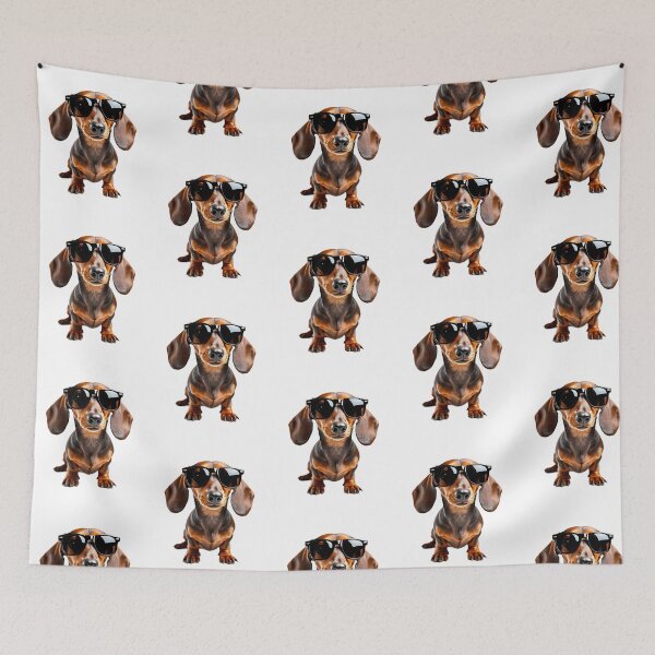 Item preview, Funny Cool Dachshund Wearing Sunglasses designed and sold by war-aooldridge.