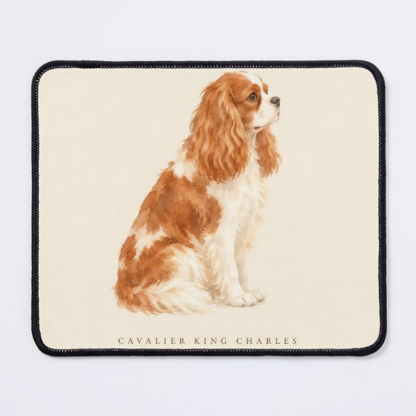 Item preview, Cavalier King Charles Spaniel Watercolor Portrait | Minimalist Dog Breed Wall Art | Pet Lover Gift designed and sold by FixationStudio.