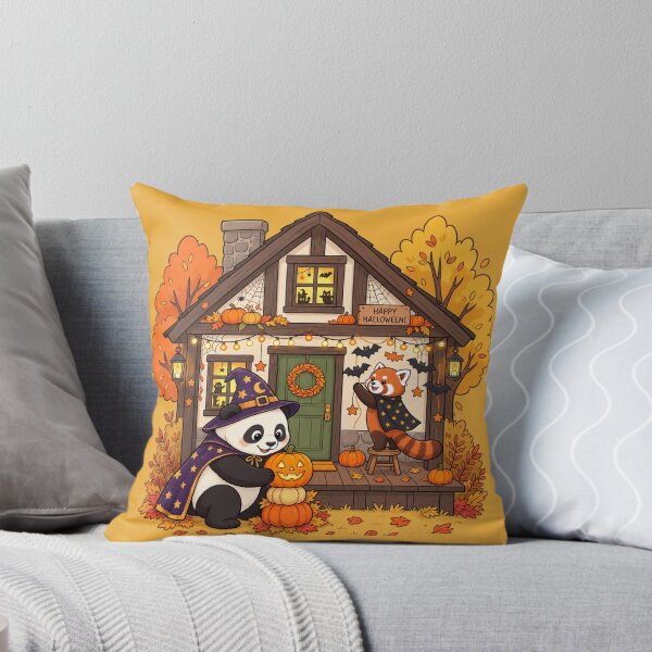 Item preview, Halloween Panda & Red Panda House designed and sold by TriStudio.