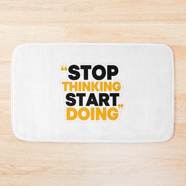 Item preview, Sticker With Text Stop Thinking Start Doing designed and sold by hal-omaggard.
