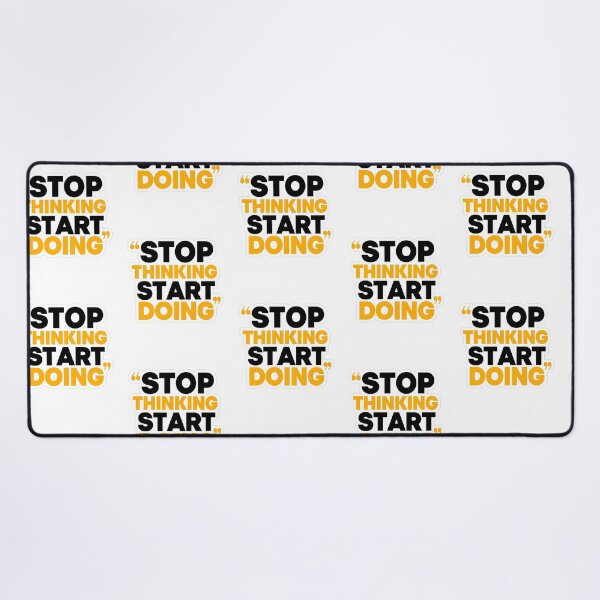 Item preview, Sticker With Text Stop Thinking Start Doing designed and sold by hal-omaggard.