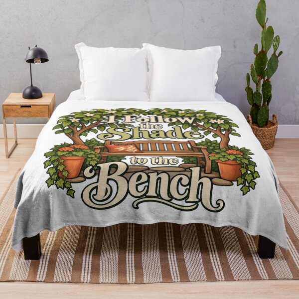 Item preview, I Follow the Shade to the Bench Decorative Art designed and sold by Bikivuno.