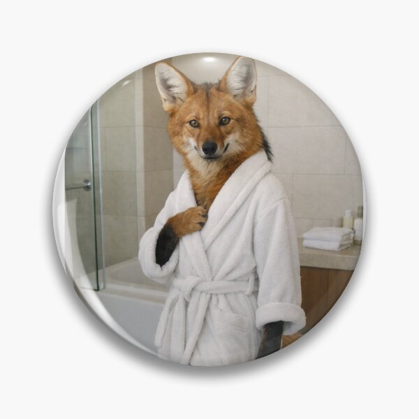 Item preview, Maned Wolf Spa Bathrobe designed and sold by Sillytoe.