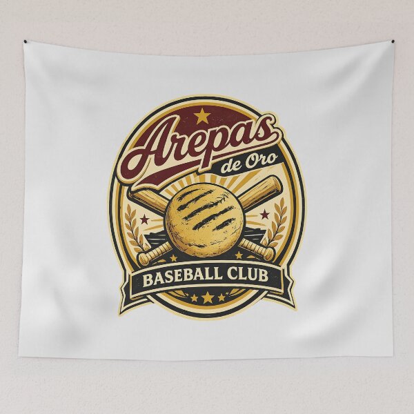 Item preview, Arepas de Oro Baseball Club Vintage Emblem designed and sold by Carolineermann.
