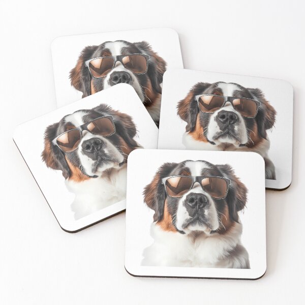 Item preview, Funny Cool Saint Bernard Dog Wearing Sunglasses designed and sold by war-aooldridge.